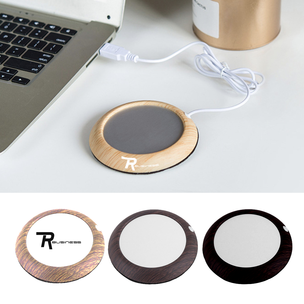 Wooden USB Beverage Warmer